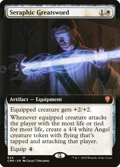Seraphic Greatsword (Extended Art), Commander Legends 624