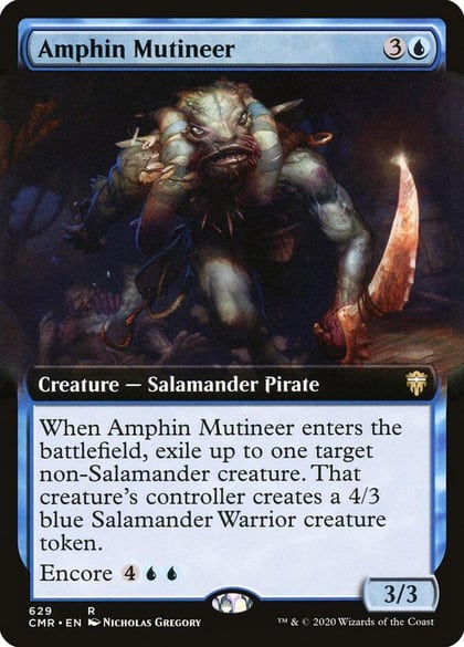 Amphin Mutineer (Extended Art), Commander Legends 629