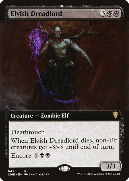 Elvish Dreadlord (Extended Art), Commander Legends 647