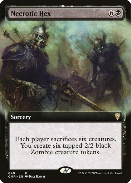Necrotic Hex (Extended Art), Commander Legends 649