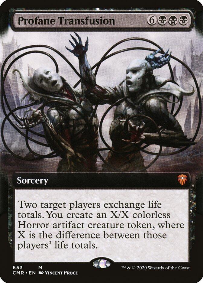 Profane Transfusion (Extended Art), Commander Legends 653
