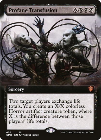 Profane Transfusion (Extended Art), Commander Legends 653