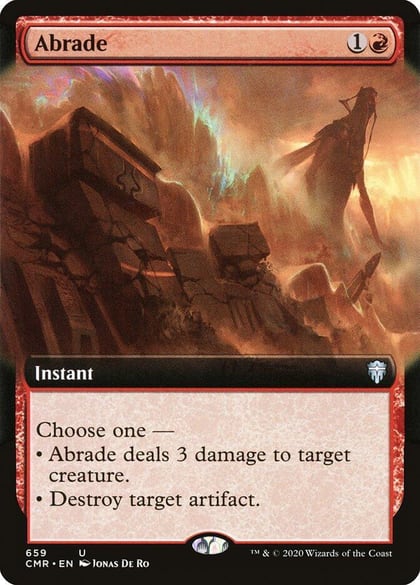 Abrade (Extended Art), Commander Legends 659