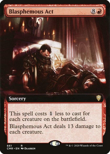 Blasphemous Act (Extended Art), Commander Legends 661