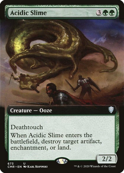 Acidic Slime (Extended Art), Commander Legends 673