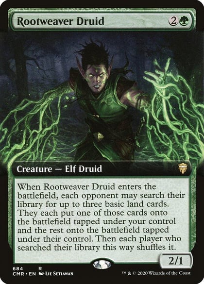 Rootweaver Druid (Extended Art), Commander Legends 684