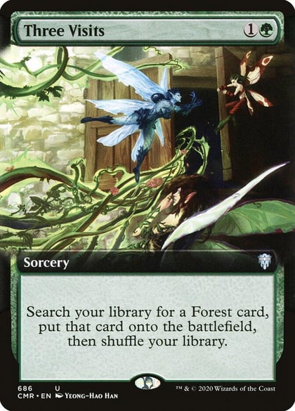 Three Visits (Extended Art), Commander Legends 686