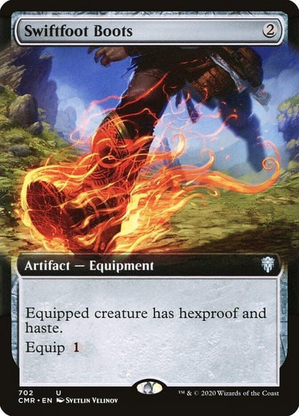Swiftfoot Boots (Extended Art), Commander Legends 702