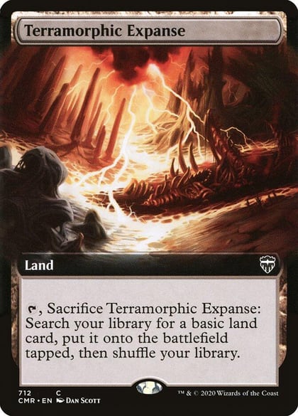 Terramorphic Expanse (Extended Art), Commander Legends 712