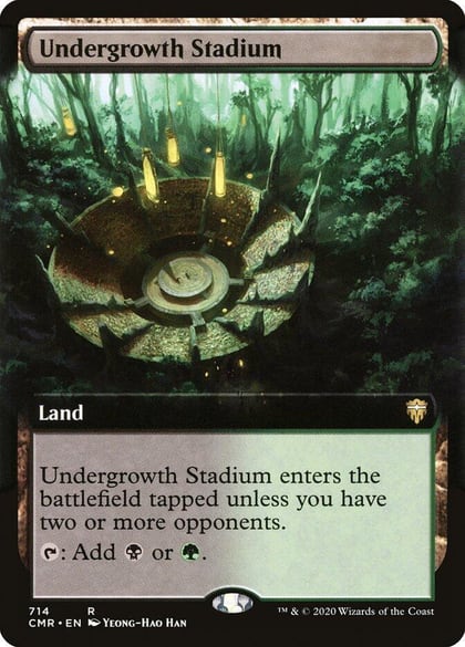 Undergrowth Stadium (Extended Art), Commander Legends 714
