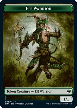 Elf Warrior // Rock Double-Sided Token, Commander Legends 8 // 11