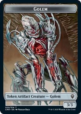 Golem // Thrull Double-Sided Token, Commander Legends 9 // 5