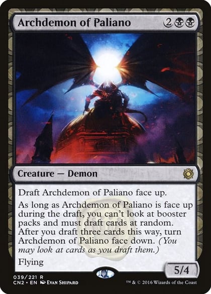 Archdemon of Paliano, Conspiracy: Take the Crown 39