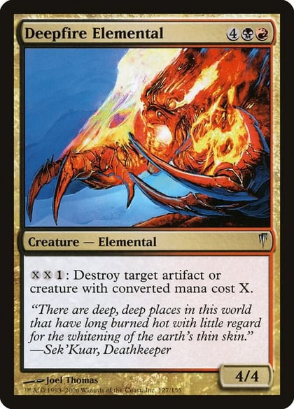 Deepfire Elemental, Coldsnap 127