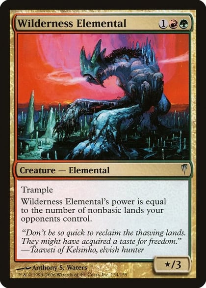 Wilderness Elemental, Coldsnap 134