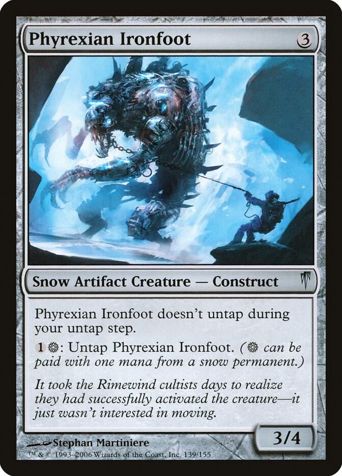 Phyrexian Ironfoot, Coldsnap 139