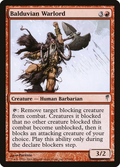 Balduvian Warlord, Coldsnap 77