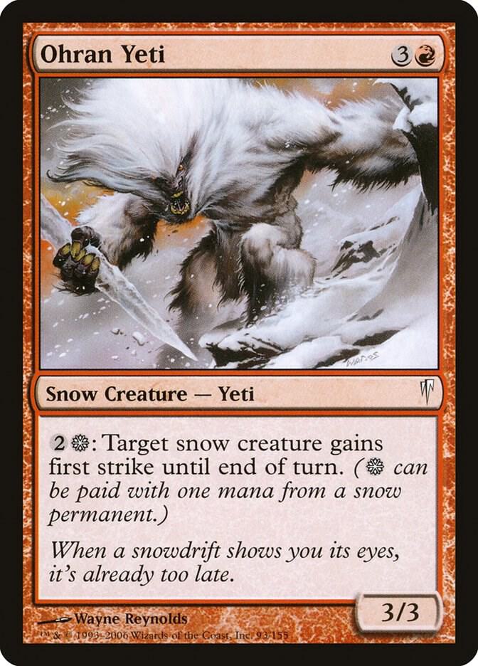 Ohran Yeti, Coldsnap 93
