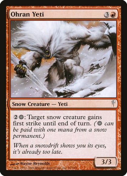 Ohran Yeti, Coldsnap 93