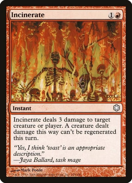 Incinerate, Coldsnap Theme Deck Reprints 194