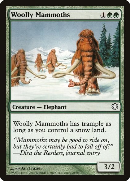 Woolly Mammoths, Coldsnap Theme Deck Reprints 278