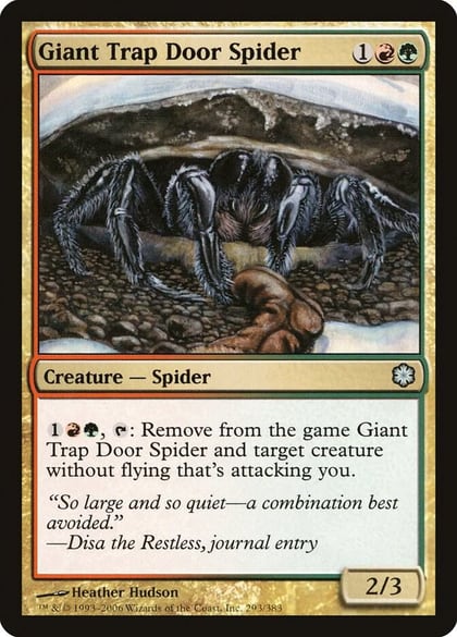 Giant Trap Door Spider, Coldsnap Theme Deck Reprints 293