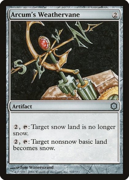 Arcum's Weathervane, Coldsnap Theme Deck Reprints 310