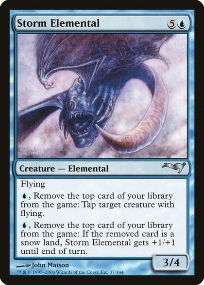 Storm Elemental, Coldsnap Theme Deck Reprints 37