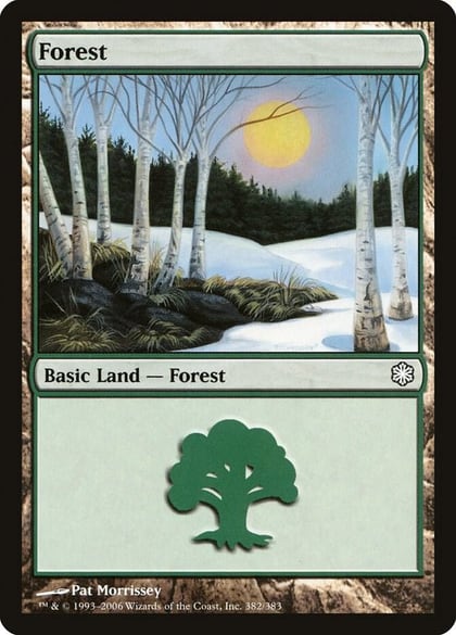 Forest (382), Coldsnap Theme Deck Reprints 382