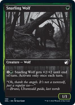 Snarling Wolf (199), Innistrad: Double Feature 199