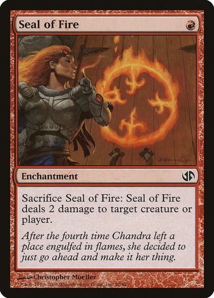 Seal of Fire, Duel Decks: Jace vs. Chandra 50