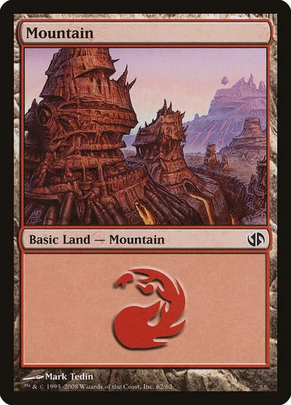 Mountain (62), Duel Decks: Jace vs. Chandra 62