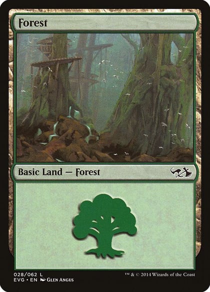 Forest (028) (EVG), Duel Decks: Anthology 28