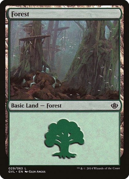 Forest (029) (GVL), Duel Decks: Anthology 29