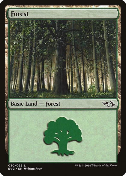 Forest (030) (EVG), Duel Decks: Anthology 30