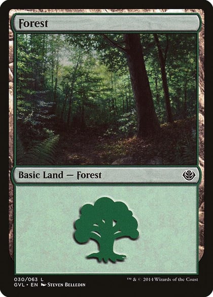 Forest (030) (GVL), Duel Decks: Anthology 30