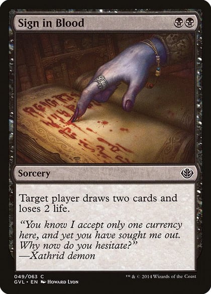 Sign in Blood, Duel Decks: Anthology 49