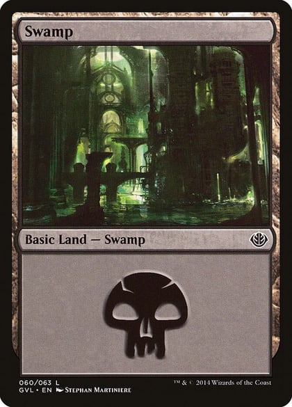 Swamp (060) (GVL), Duel Decks: Anthology 60