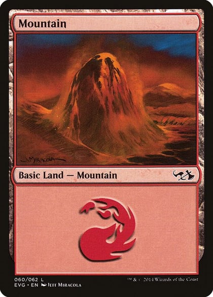Mountain (060) (EVG), Duel Decks: Anthology 60