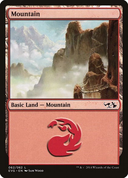 Mountain (062) (EVG), Duel Decks: Anthology 62