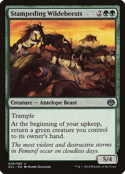 Stampeding Wildebeests, Duel Decks: Anthology 9