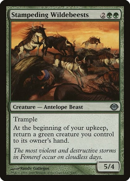 Stampeding Wildebeests, Duel Decks: Garruk vs. Liliana 9