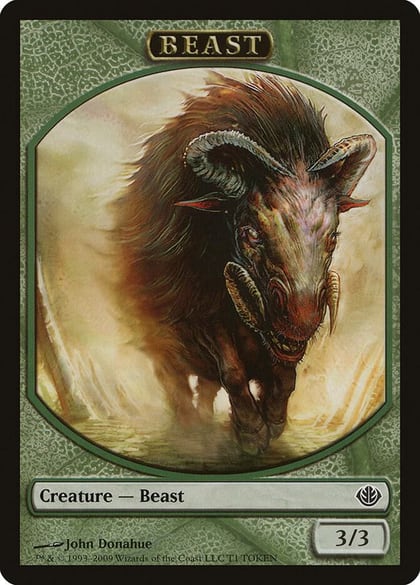 Beast Token (3/3), Duel Decks: Garruk vs. Liliana T1