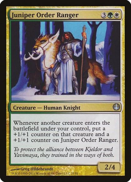 Juniper Order Ranger, Duel Decks: Knights vs. Dragons 21