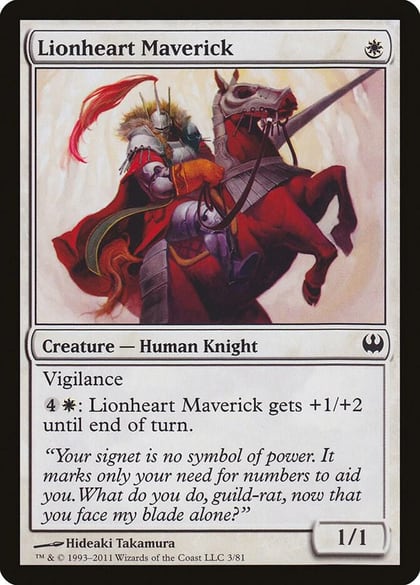 Lionheart Maverick, Duel Decks: Knights vs. Dragons 3