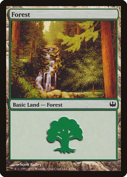 Forest (43), Duel Decks: Knights vs. Dragons 43