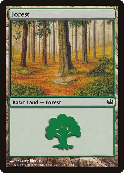 Forest (45), Duel Decks: Knights vs. Dragons 45