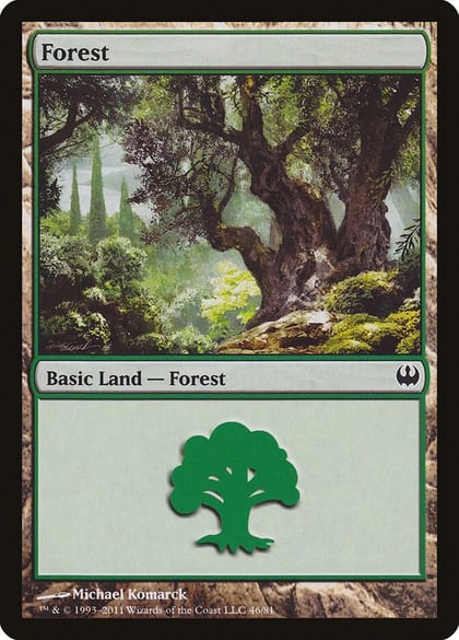 Forest (46), Duel Decks: Knights vs. Dragons 46