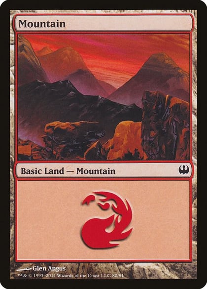 Mountain (80), Duel Decks: Knights vs. Dragons 80