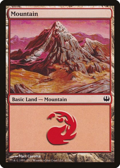 Mountain (81), Duel Decks: Knights vs. Dragons 81